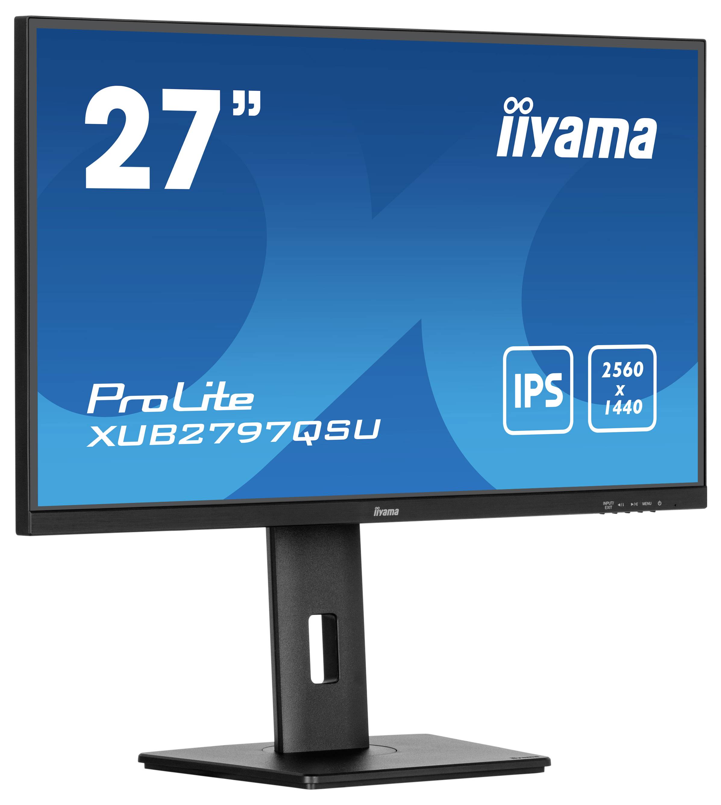 Iiyama ProLite XUB2797QSU-B2 LED-Monitor EEK E (A - G) 68.6cm (27 Zoll) 2560 x 1440 Pixel 16:9 1 ms HDMI®, DisplayPort, Kopfhörer