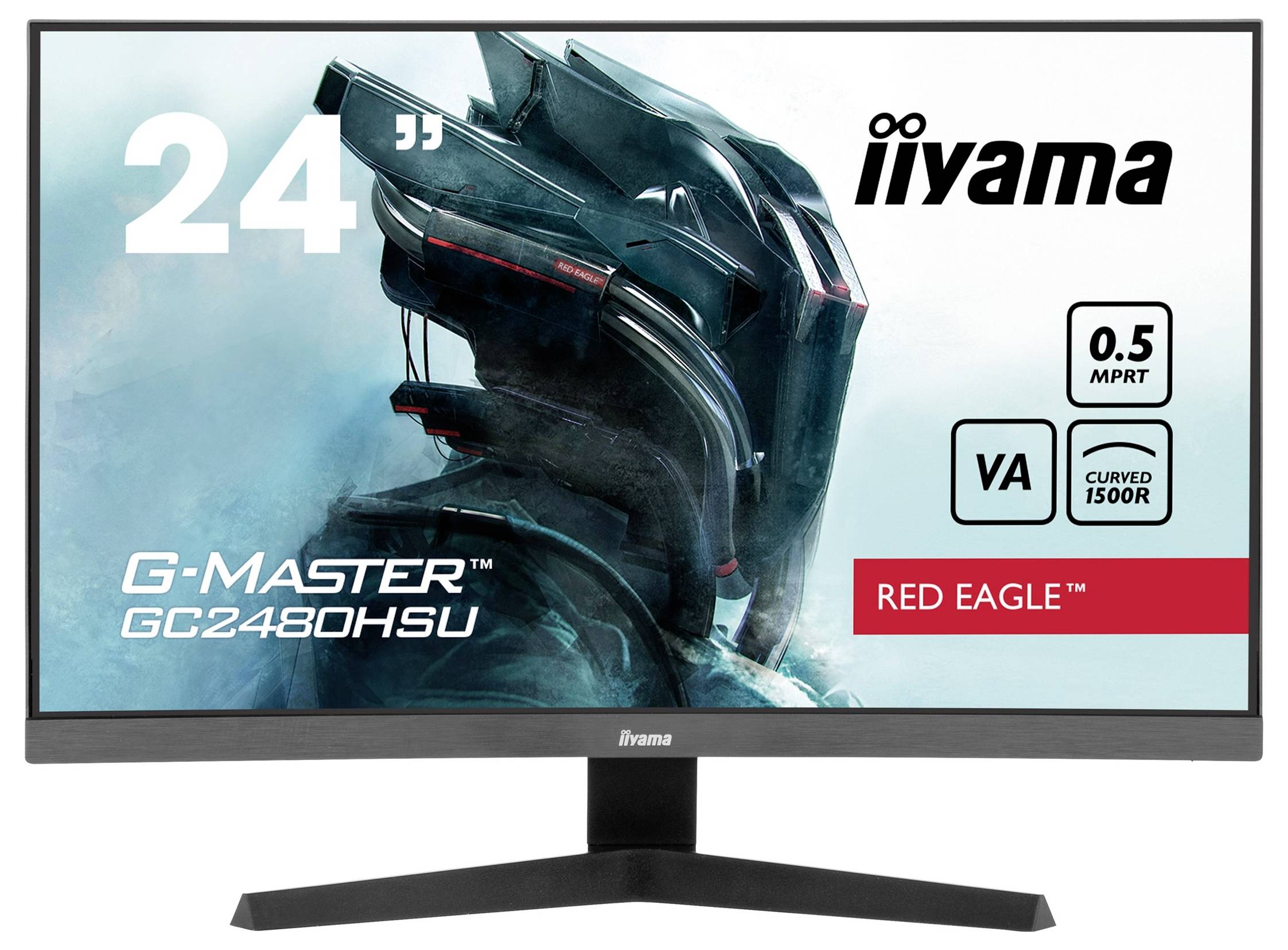 Iiyama G-Master Red Eagle GC2480HSU-B1 Gaming Monitor EEK E (A - G) 59.9cm (23.6 Zoll) 1920 x 1080 Pixel 16:9 0.5 ms HDMI®
