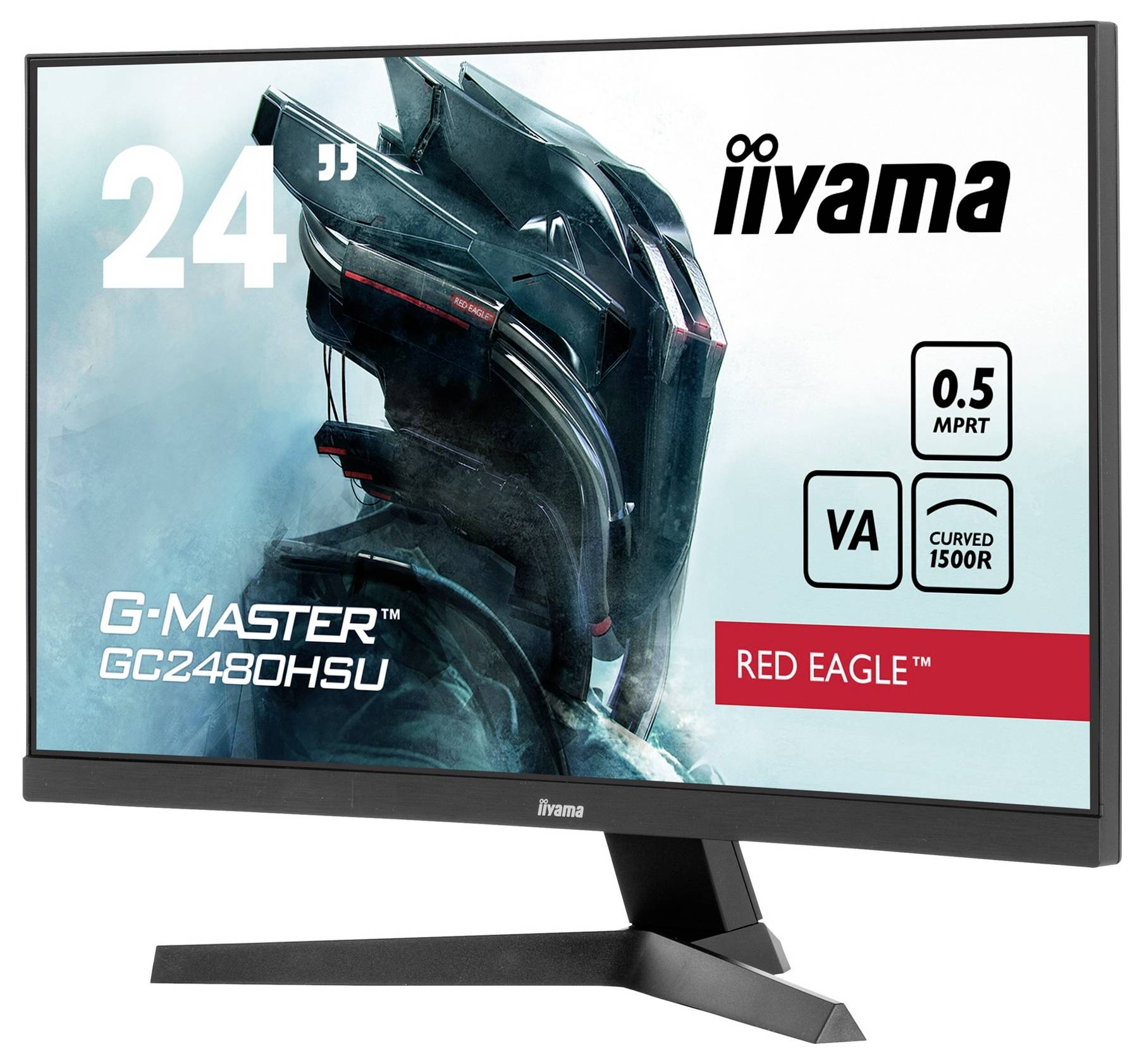 Iiyama G-Master Red Eagle GC2480HSU-B1 Gaming Monitor EEK E (A - G) 59.9cm (23.6 Zoll) 1920 x 1080 Pixel 16:9 0.5 ms HDMI®