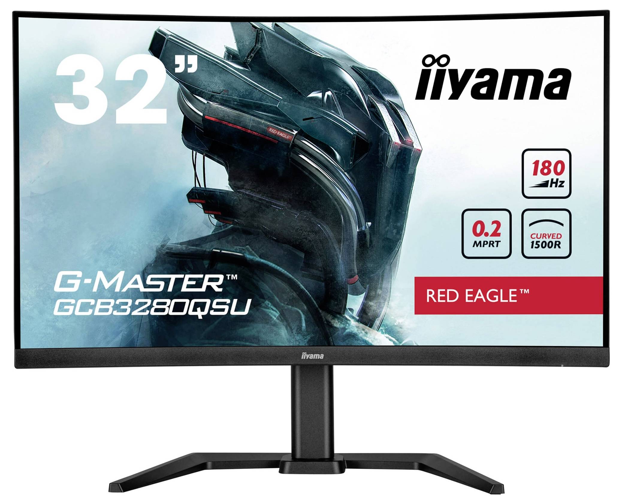 Iiyama G-Master Red Eagle GCB3280QSU-B2 Gaming Monitor EEK F (A - G) 80cm (31.5 Zoll) 2560 x 1440 Pixel 16:9 0.2 ms HDMI®