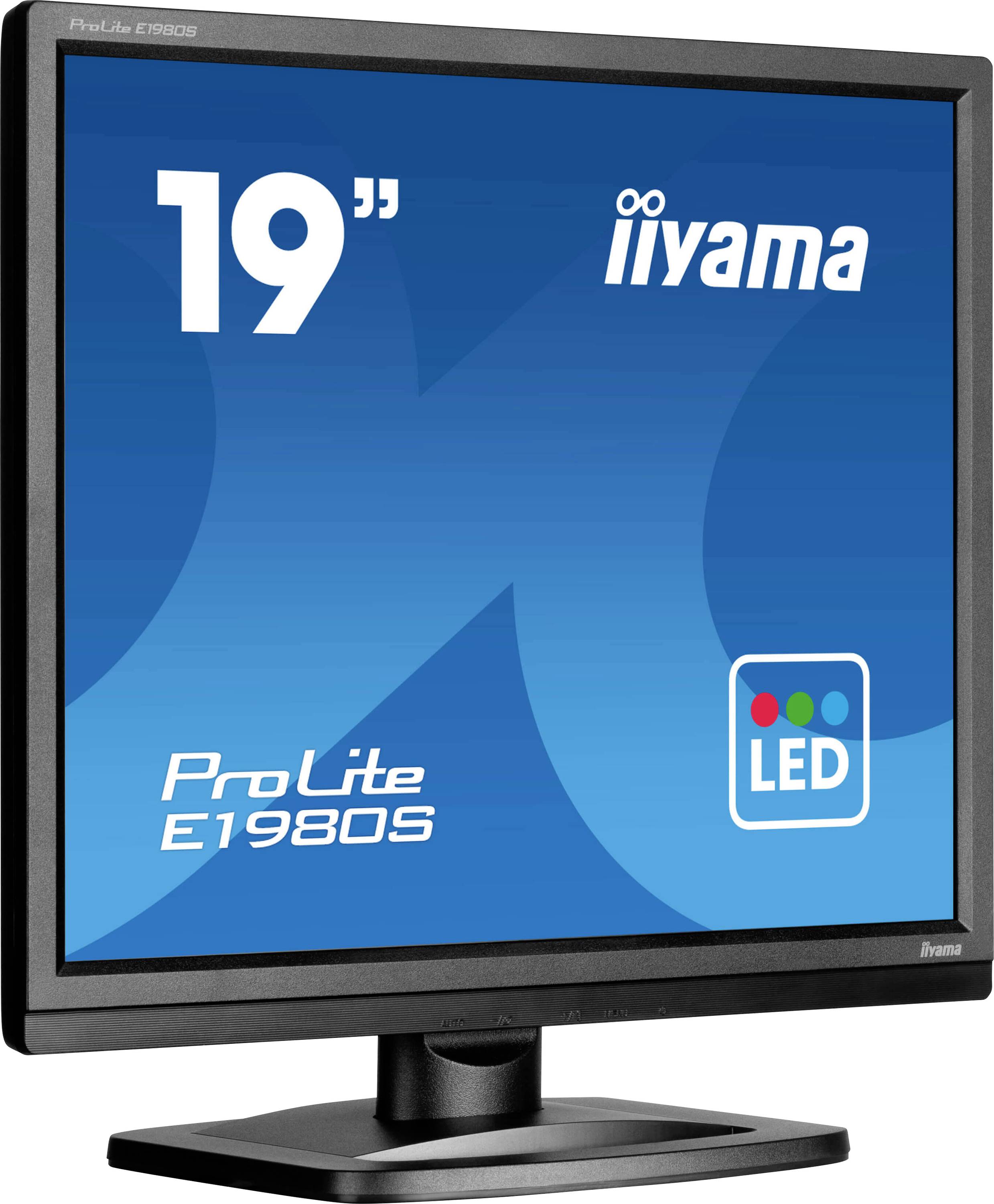 Iiyama ProLite E1980S-B1 LED-Monitor EEK D (A - G) 48.3 cm (19 Zoll) 1280 x 1024 Pixel 5:4 3 ms HDM