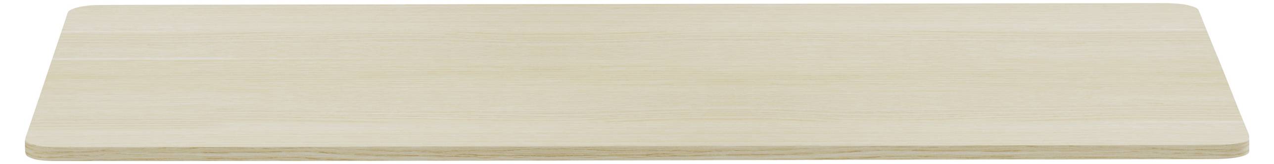 Ein rechteckiges, helles Holzbrett mit glatter Oberfläche, ideal zum Schneiden oder Servieren von Lebensmitteln.