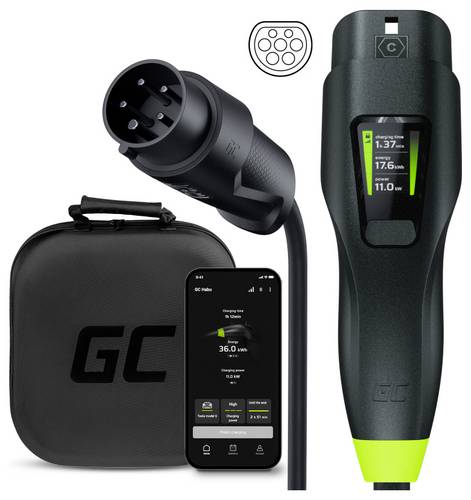 Green Cell Habu EV Mobile Ladestation Typ 2 16 A 11 kW App