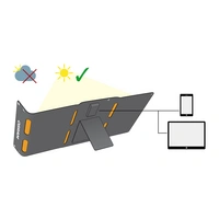 Osram Automotive BATTERYcharge SOLAR 20W INCL. USB Monokristallines Solarmodul 20W 5V Osram Automotive BATTERYcharge SOLAR 20W INCL. USB Monokristallines Solarmodul 20W 5V
