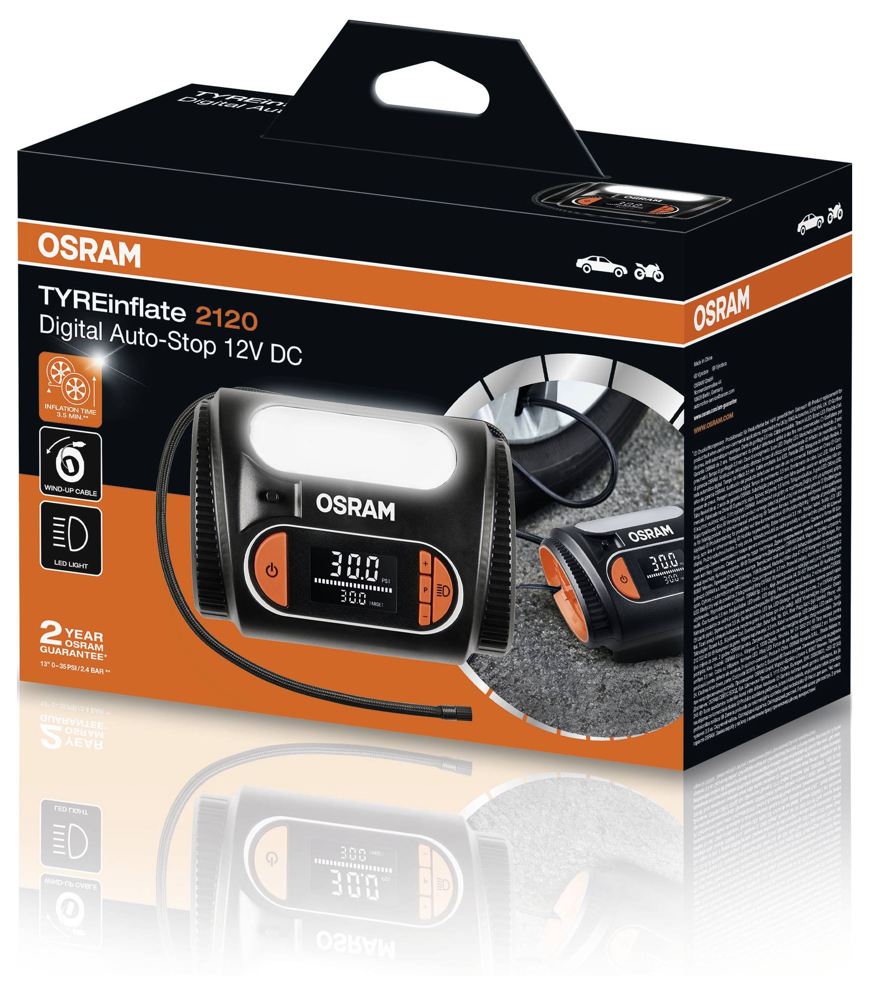 Osram Automotive OTI2120 Kompressor TYREinflate 2120