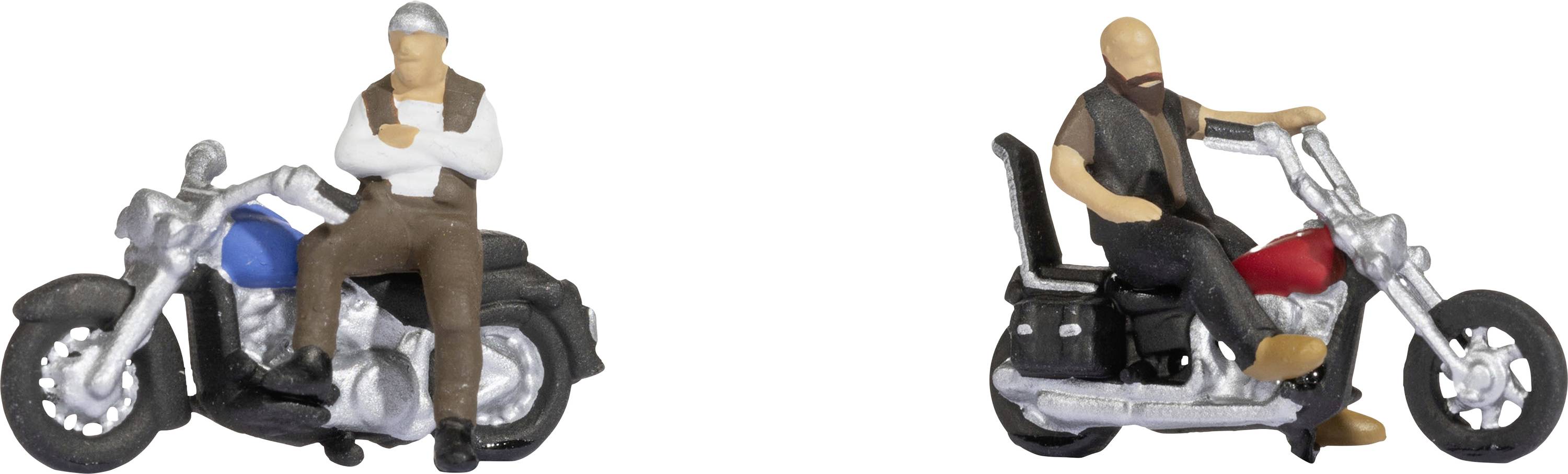 NOCH TT Rocker auf Motorrädern Bemalt, Sitzend
