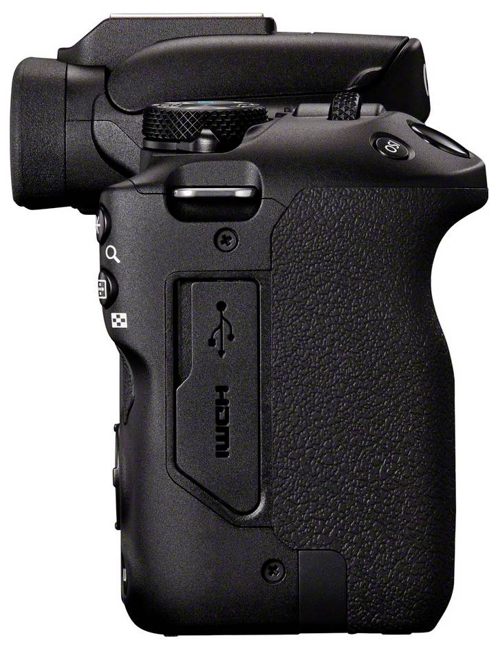 Canon EOS R50 Kit schwarz + RF-S 18-45 I Digitale Spiegelreflexkamera RF-S 18-45mm Schwarz 4K-Video, Blitzschuh