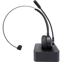 Gembird BTHS-M-01 On Ear Headset Bluetooth® Mono Schwarz Noise Cancelling Mikrofon-Stummschaltung Telefon Gembird BTHS-M-01 On Ear Headset Bluetooth® Mono Schwarz Noise Cancelling Mikrofon-Stummschaltung Telefon