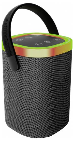 Gembird SPK-BT-LED-06 Bluetooth® Lautsprecher Schwarz