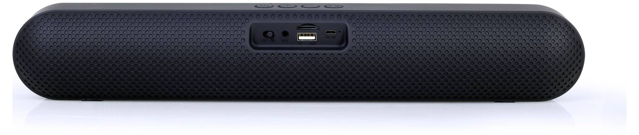 Gembird SPKBT-BAR400L Soundbar Schwarz Bluetooth®, Lautsprecherbeleuchtung