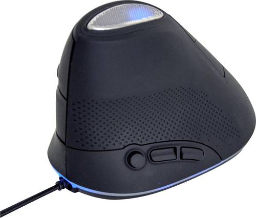 Gembird MUS-ERGO-03 Ergonomische Maus Kabelgebunden Optisch Grau 6 Tasten 800 dpi, 1600 dpi, 2400 d
