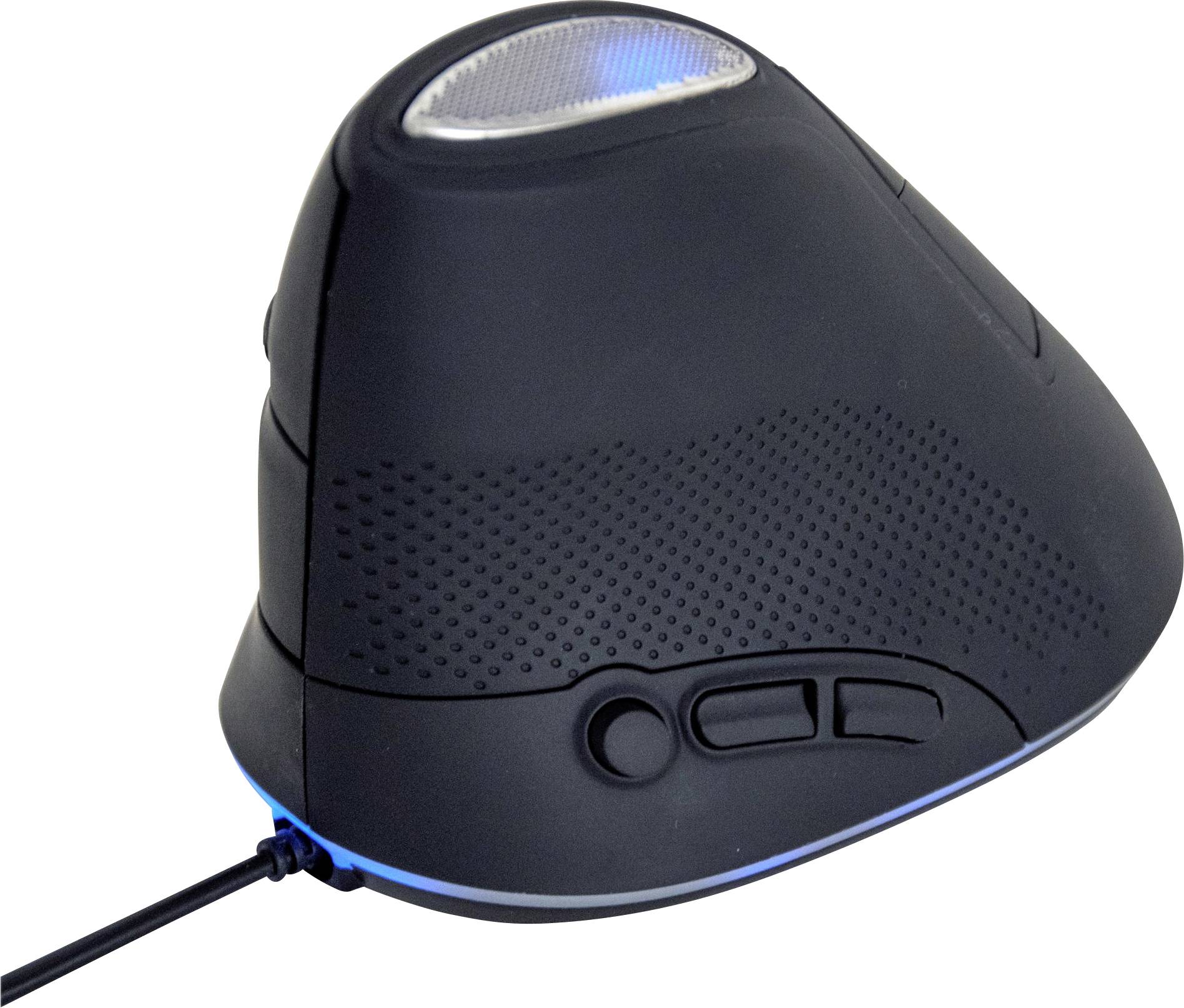 Gembird MUS-ERGO-03 Ergonomische Maus Kabelgebunden Optisch Grau 6 Tasten 800 dpi, 1600 dpi, 2400 d