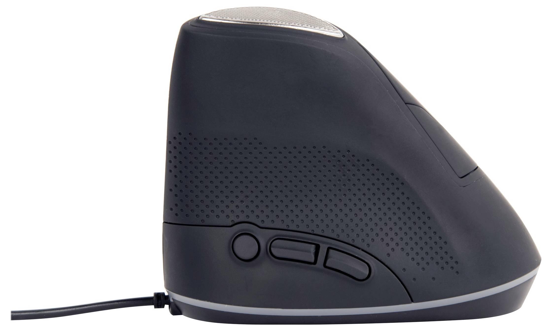 Gembird MUS-ERGO-03 Ergonomische Maus Kabelgebunden Optisch Grau 6 Tasten 800 dpi, 1600 dpi, 2400 dpi, 3200 dpi