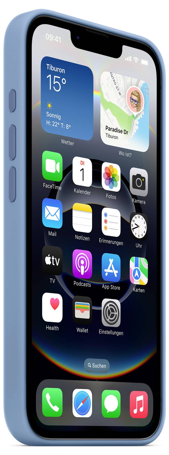 Apple Silicone Case Silikon Case Apple iPhone 16e Winterblau MD3Q4ZM/A