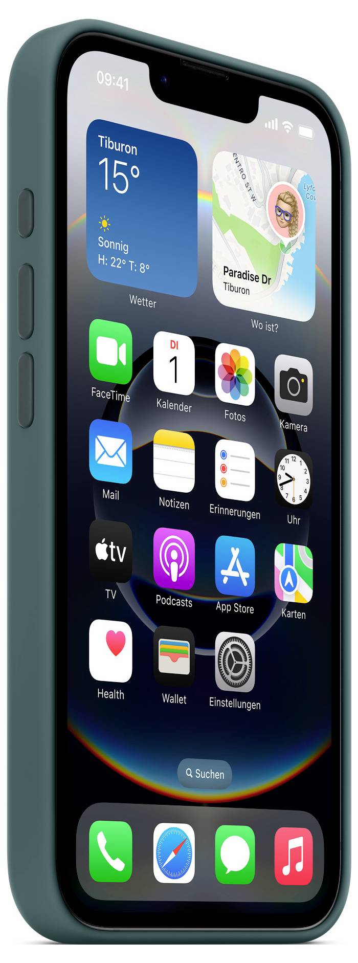 Apple Silicone Case Silikon Case Apple iPhone 16e Seegrün MD3X4ZM/A