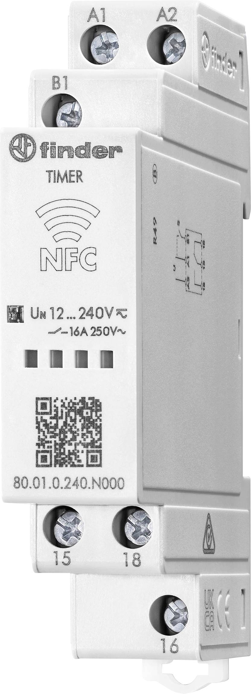 Finder 80010240N000 80.01.0.240.N000 Zeitrelais Multifunktional 1 St. Zeitbereich: 2s - 24h