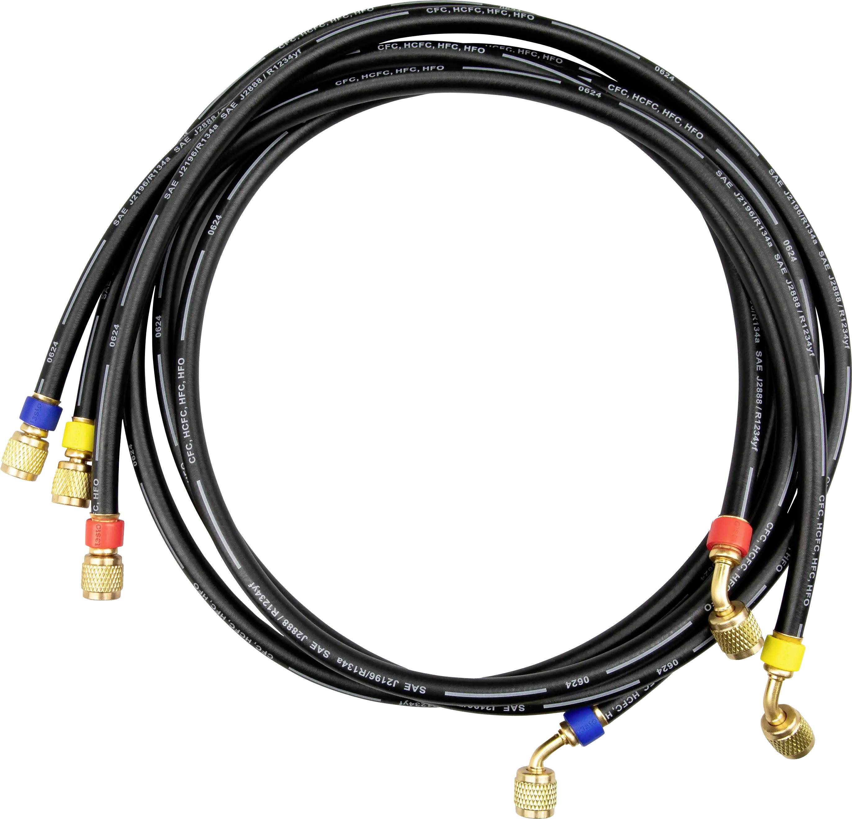 Testo 0554 2114 3er Schläuche 1/4" zu 5/16" (SAE) bzw. 7/16" zu 1/2" (UNF) Schlauchset