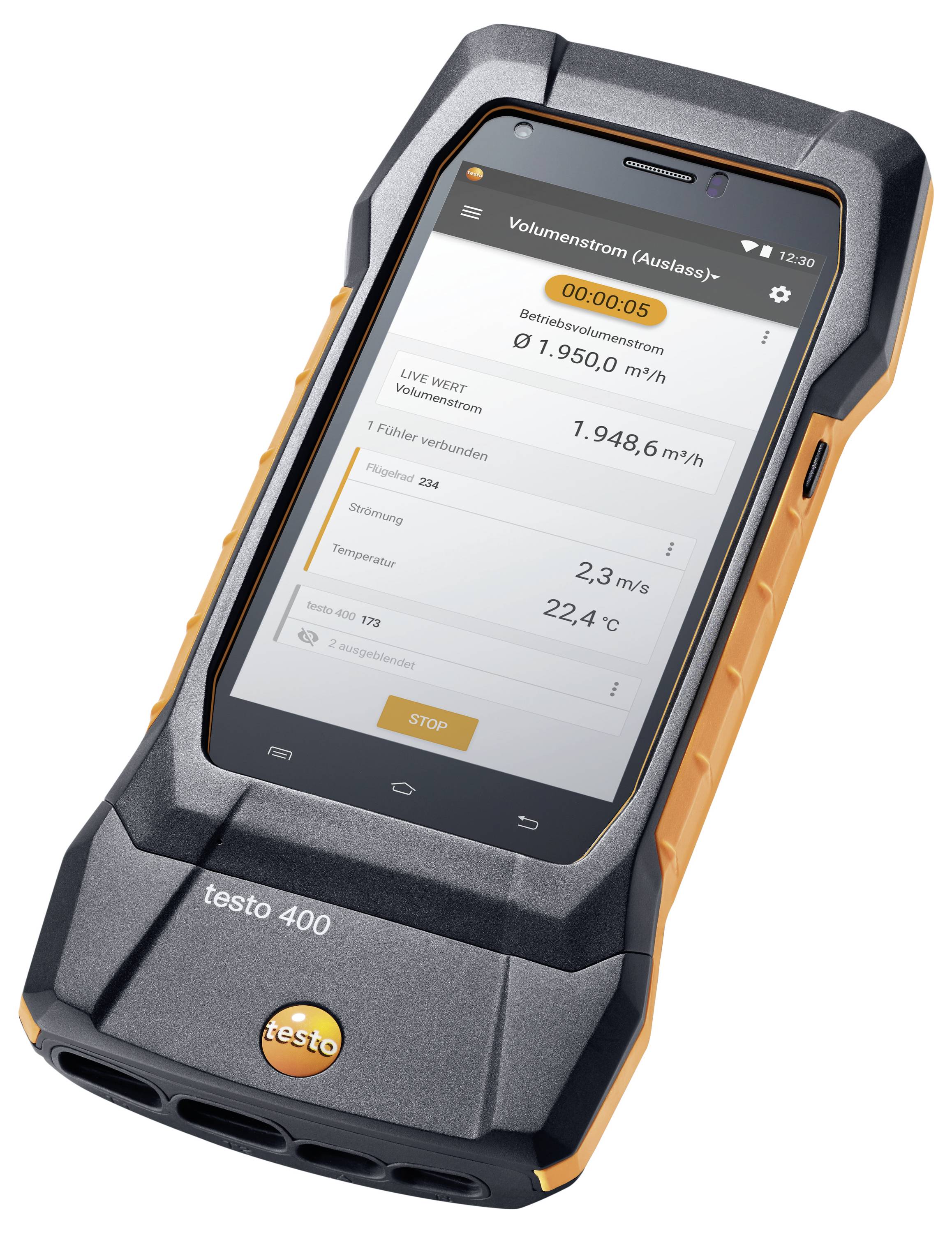 Testo 400 - Universal-Klimamessgerät Umweltmesstechnik-Set Temperatur, Druck -40, 0 - 150, 200°C, hPa