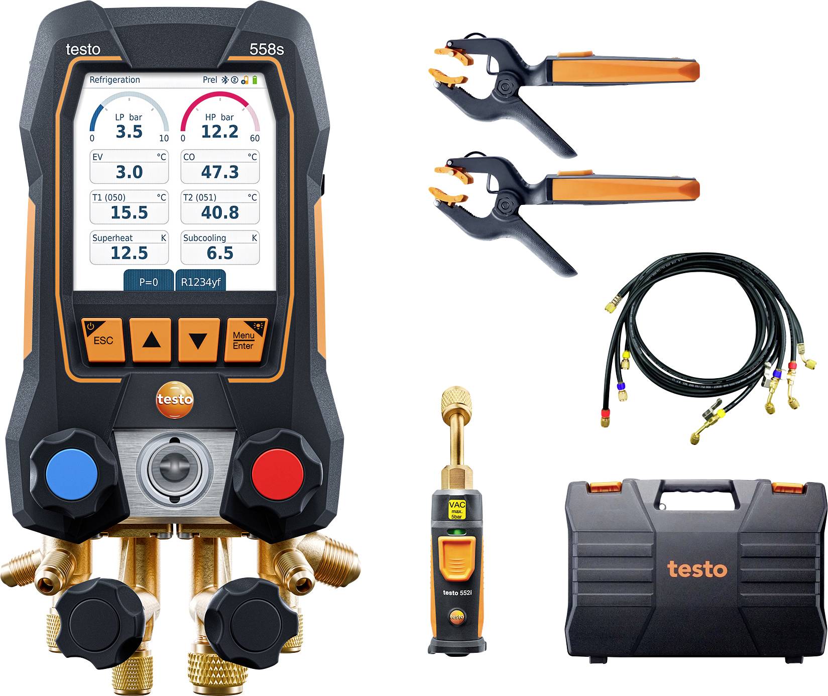 Testo Smart Vakuum Set 558s mit Füllschlauchsatz