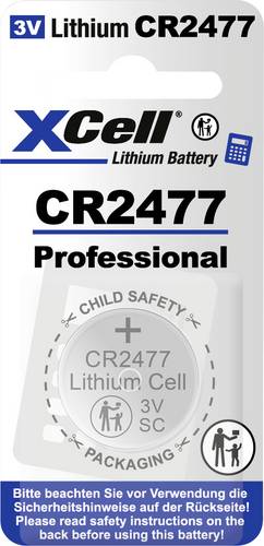 XCell Knopfzelle CR2477 3 V 1 St. 950 Lithium