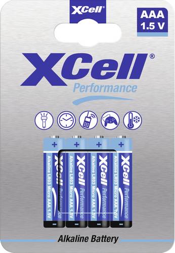 XCell Micro (AAA)-Batterie Alkali-Mangan 1.5 V 4 St.