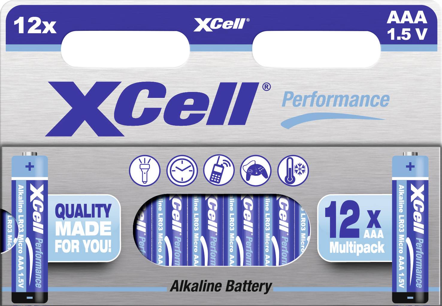 XCell Micro (AAA)-Batterie Alkali-Mangan 1.5V 12St.