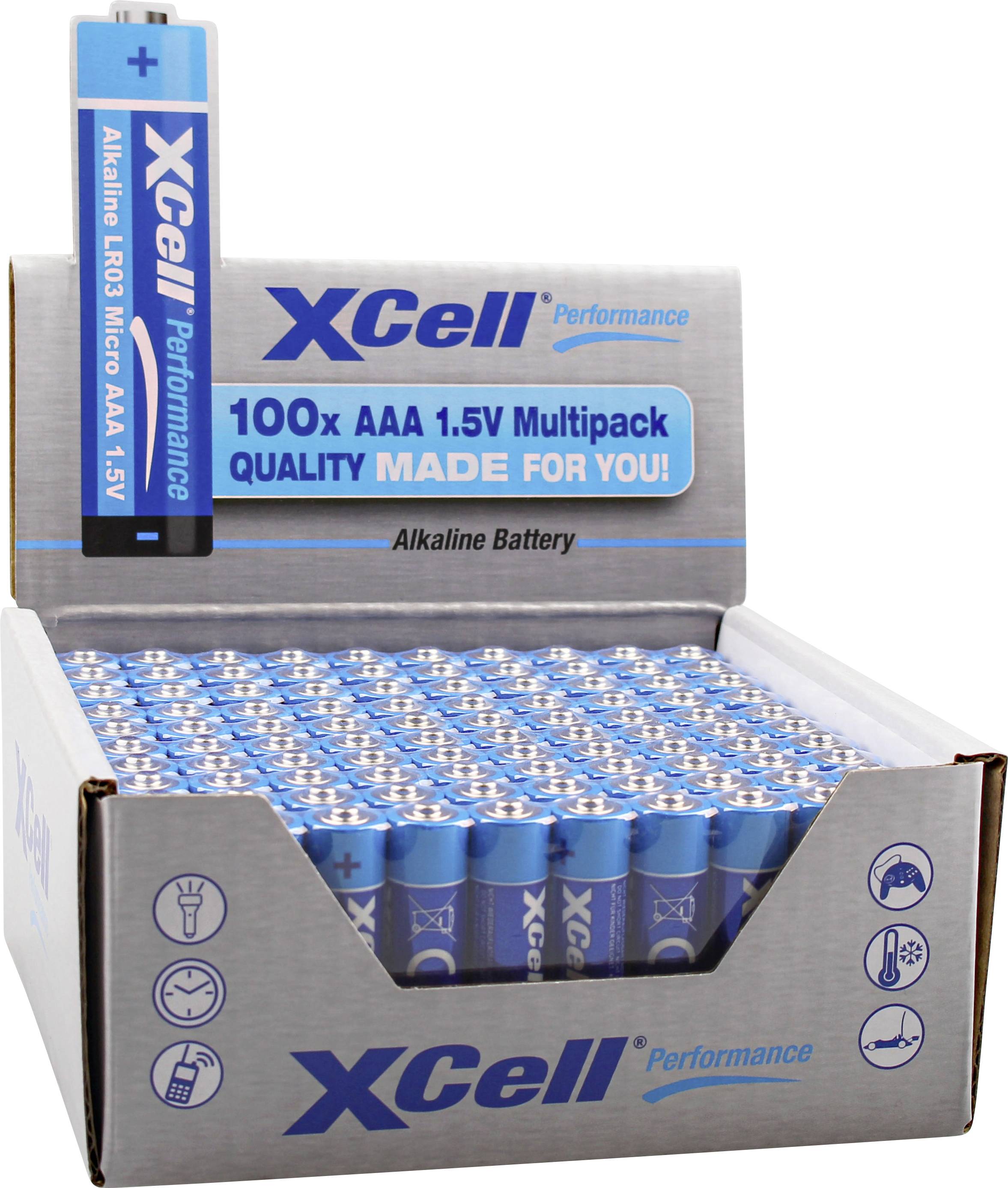 XCell Micro (AAA)-Batterie Alkali-Mangan 1.5V 100St.