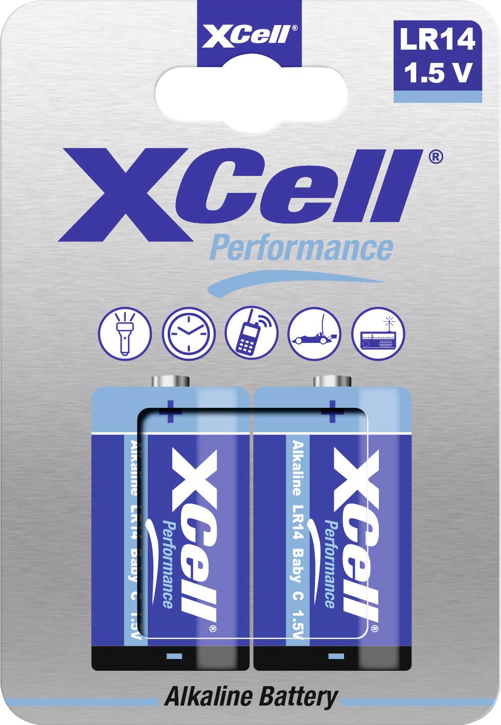 XCell Baby (C)-Batterie Alkali-Mangan 1.5 V 2 St.