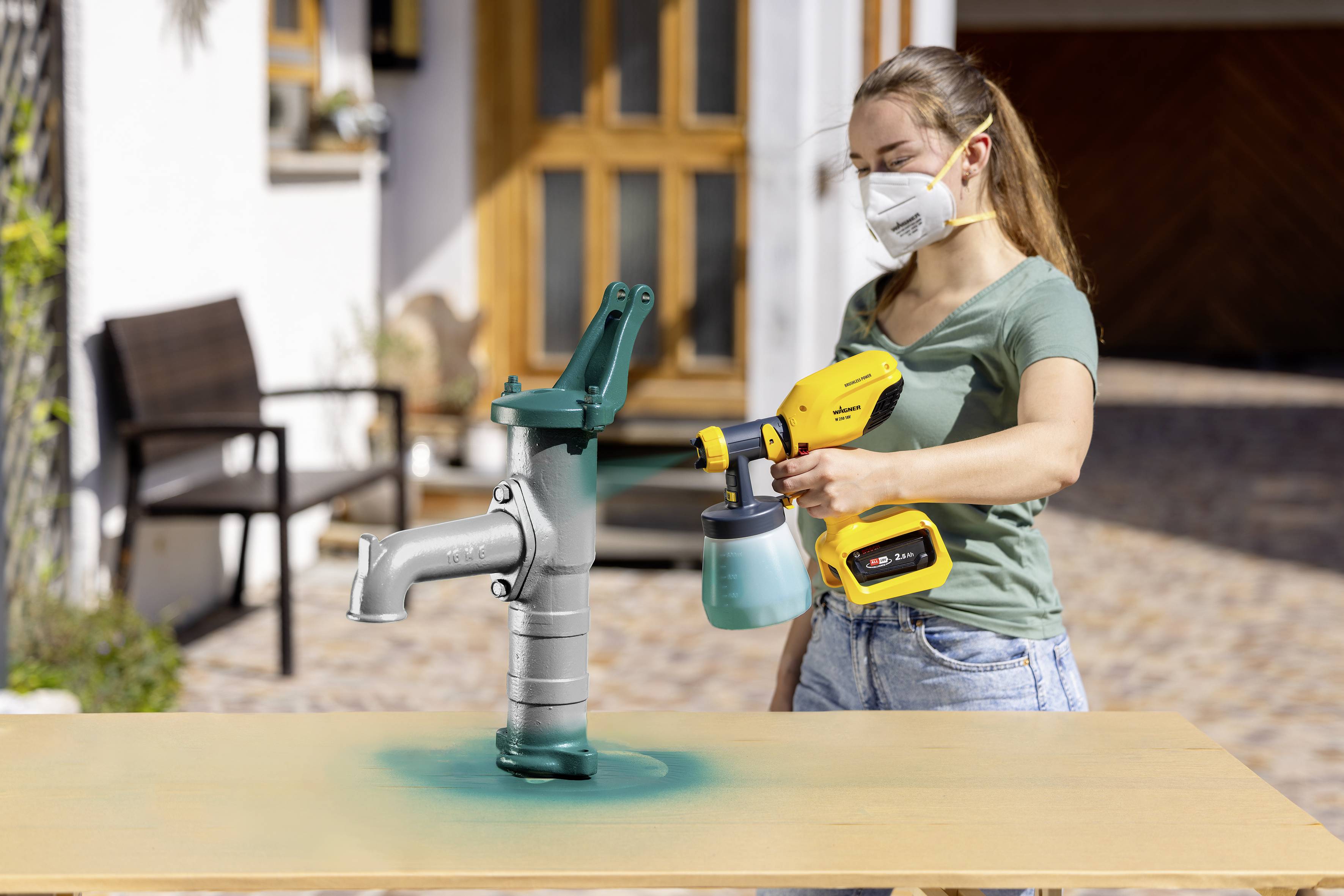 Wagner W250 18V Akku-Farbsprühpistole 18V Fördermenge (max.) 250 ml/min