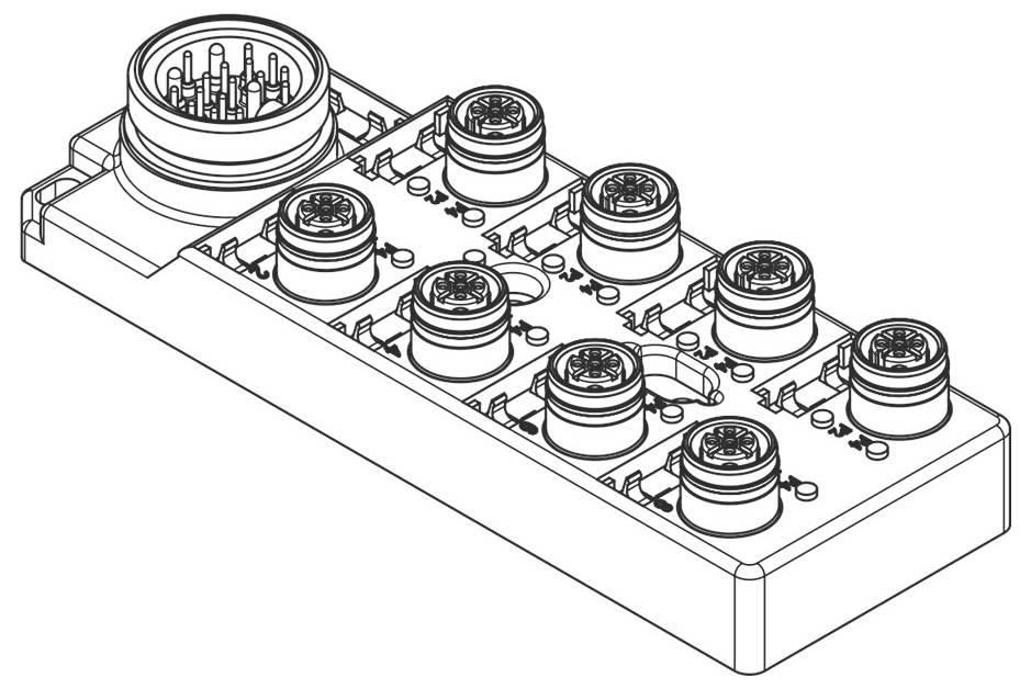 Molex 1202510083 Sensor/Aktorbox passiv