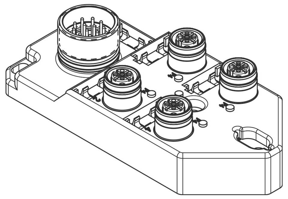 Molex 1202510062 Sensor/Aktorbox passiv