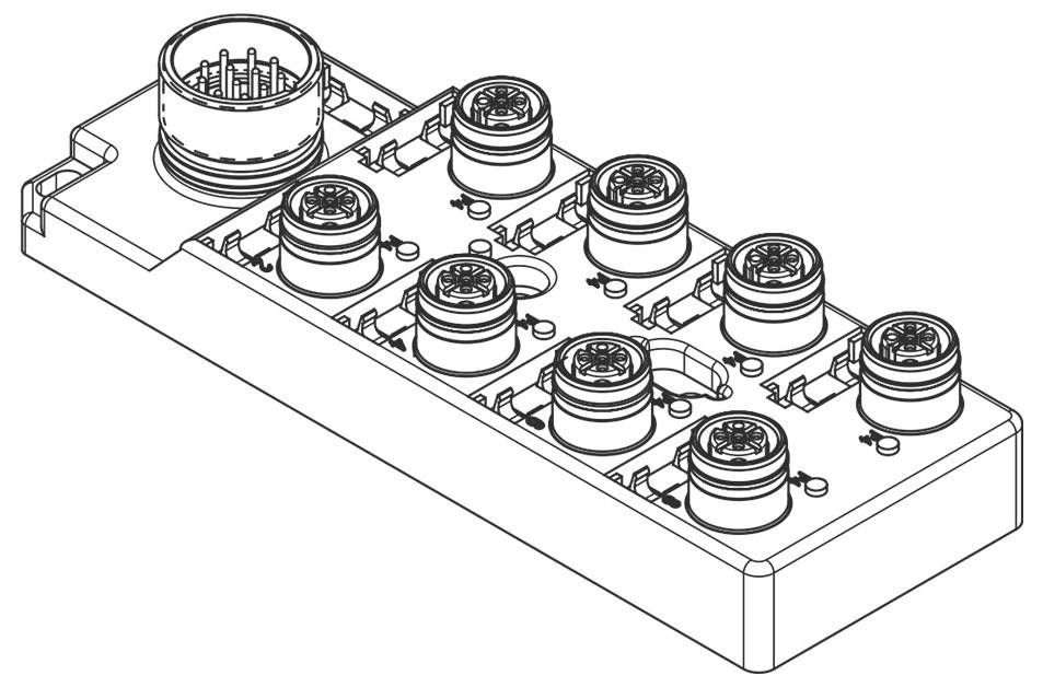 Molex 1202510055 Sensor/Aktorbox passiv