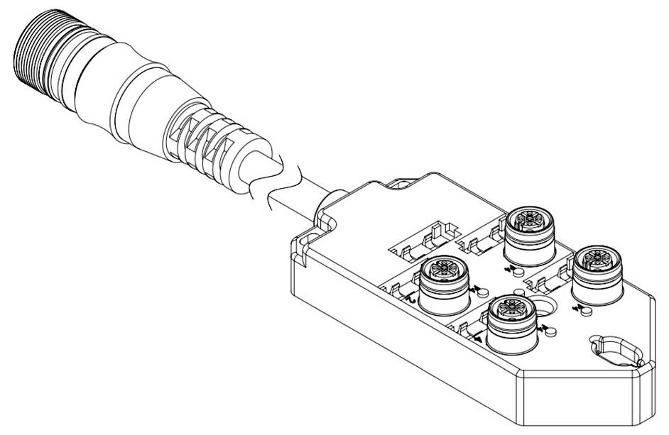 Molex 1202510093 Sensor/Aktorbox passiv