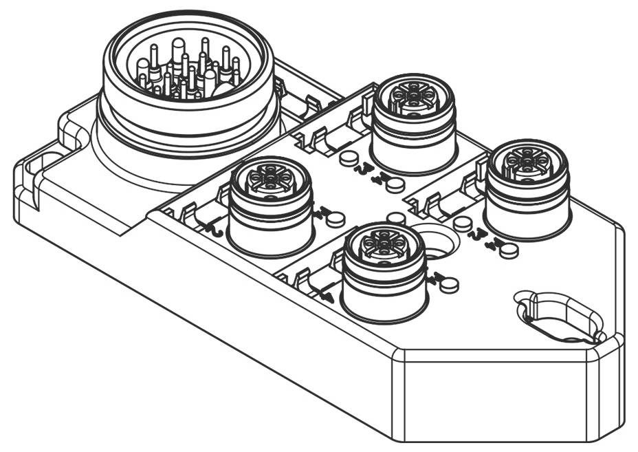 Molex 1202510089 Sensor/Aktorbox passiv