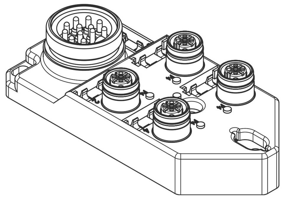 Molex 1202510079 Sensor/Aktorbox passiv
