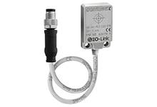 Ein Ultraschall-Sensor mit IO-Link-Anschluss, geeignet für präzise Abstandsmessungen in industriellen Anwendungen.