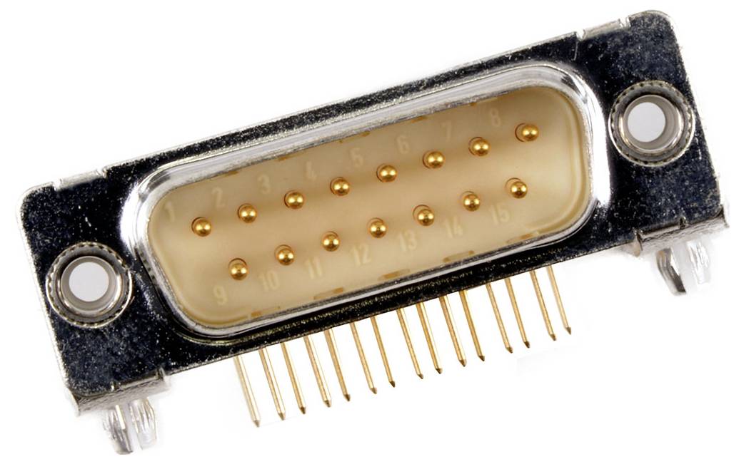 Ein D-Sub-Stecker mit 15 Pins. Verwendet für analoge Videoverbindungen, häufig für ältere Monitore und Projektoren.
