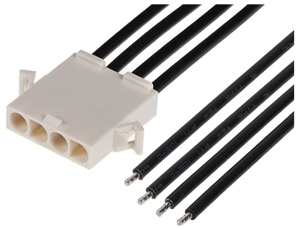Schwarzes 3-poliges Netzkabel mit Stecker, geeignet für elektrische Verbindungen in Geräten, mit freiliegenden Metallenden zum Anbringen.