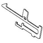 Illustration eines metallischen Bauteils mit Haken und Winkel, vermutlich ein Zubehörteil oder Halterung.