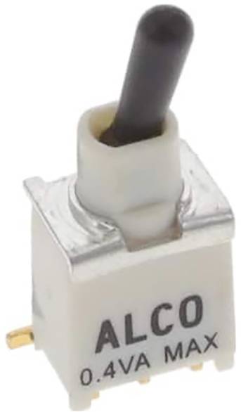 Ein Mini-Kippschalter mit der Aufschrift 