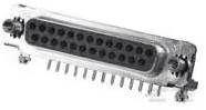 Ein D-Sub-Stecker mit 25 Pins und Metallgehäuse, oft genutzt für serielle Anschlüsse bei Computern und industriellen Anwendungen.