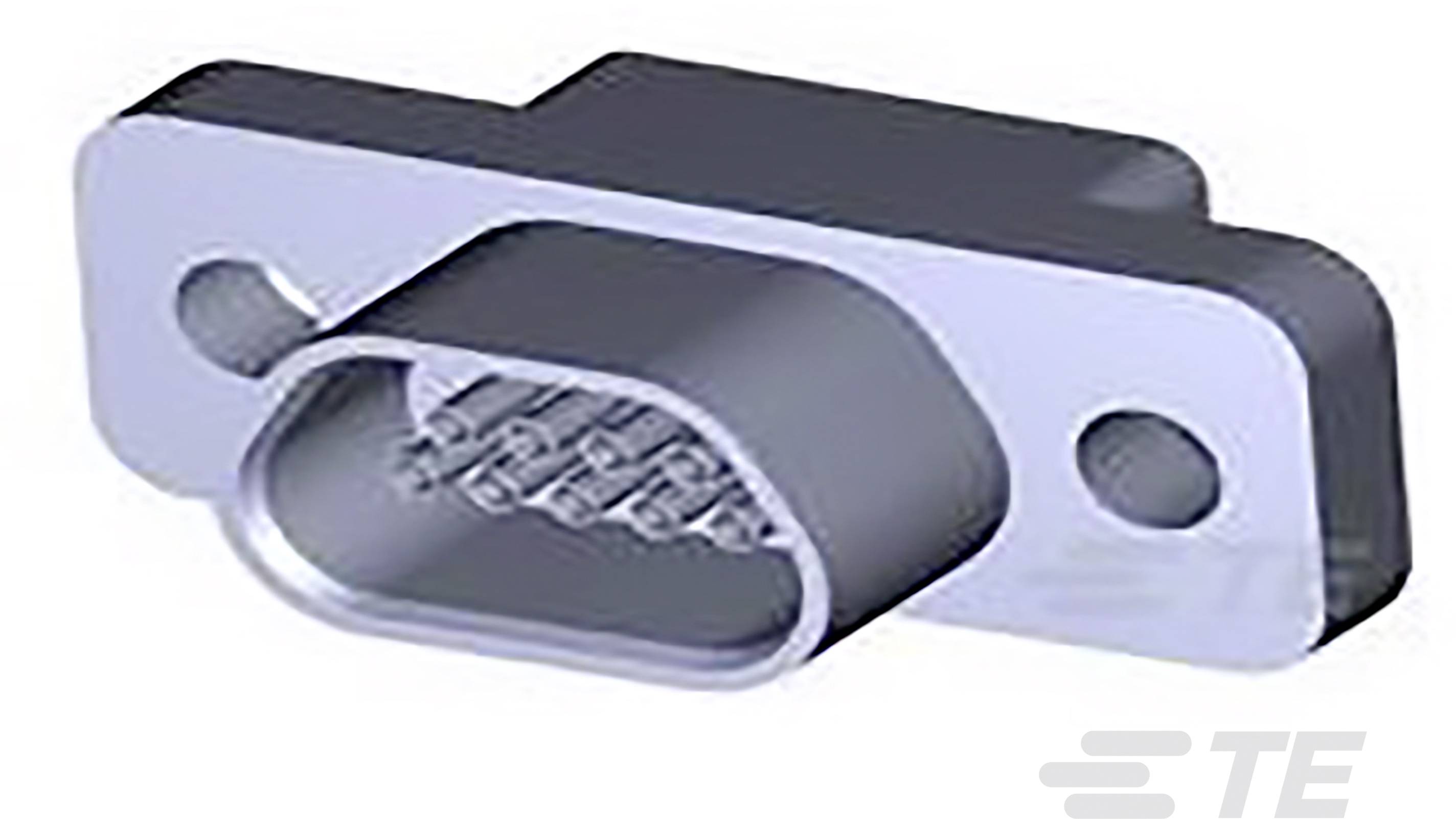 Metallener Steckverbinder, D-Sub-9-Buchse, zweireihig mit neun Pins, zur Montage in elektronische Geräte.