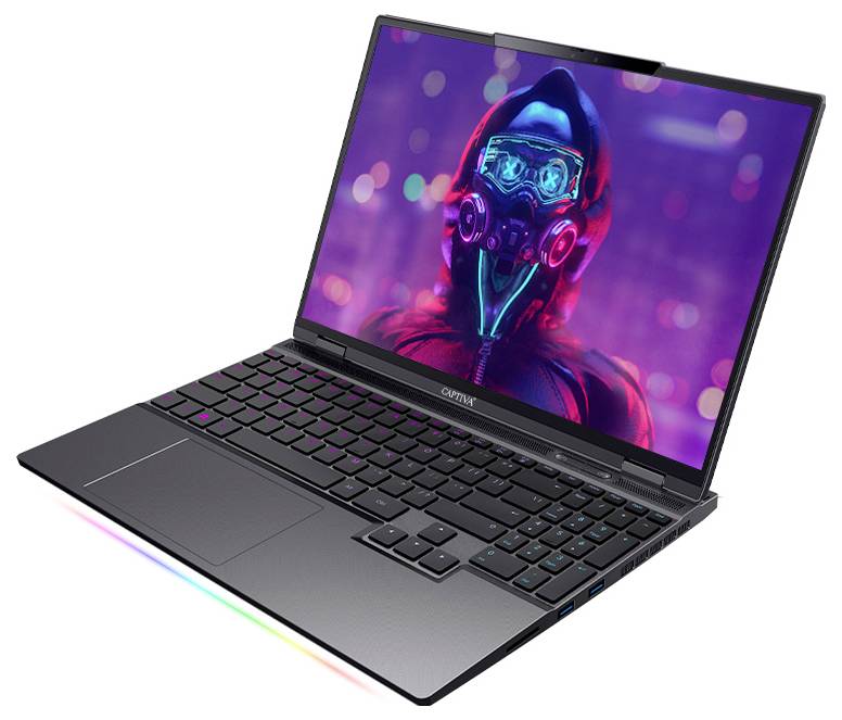 Captiva Gaming Notebook WQXGA Intel® Core™ i9 i9-14900HX 64GB RAM 1TB SSD Deutsch, QWERTZ NVIDIA GeForce RTX 4060 Schwarz 84757