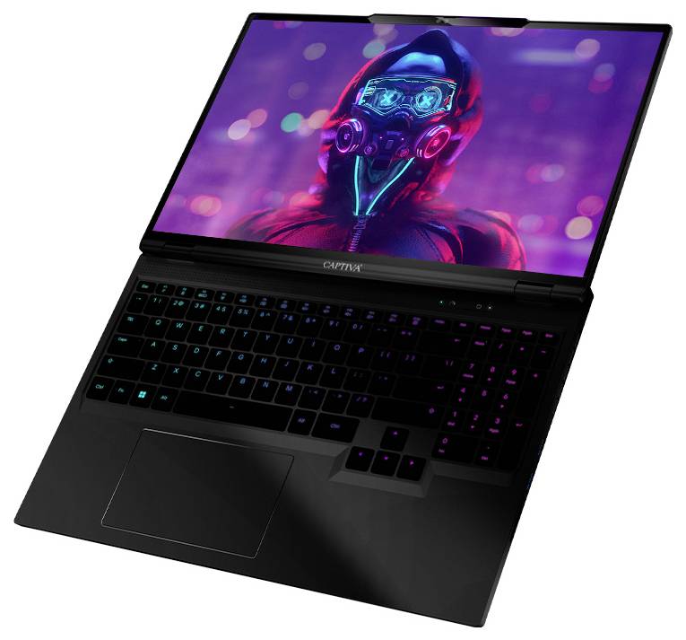 Captiva Gaming Notebook WQXGA Intel® Core™ i9 i9-14900HX 64GB RAM 1TB SSD Deutsch, QWERTZ NVIDIA GeForce RTX 4060 Schwarz 84757