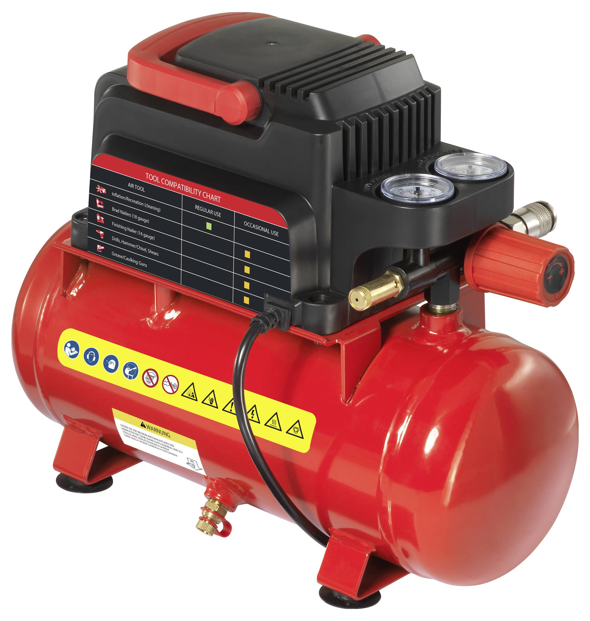 TOOLCRAFT Druckluft-Kompressor 6l 8 bar