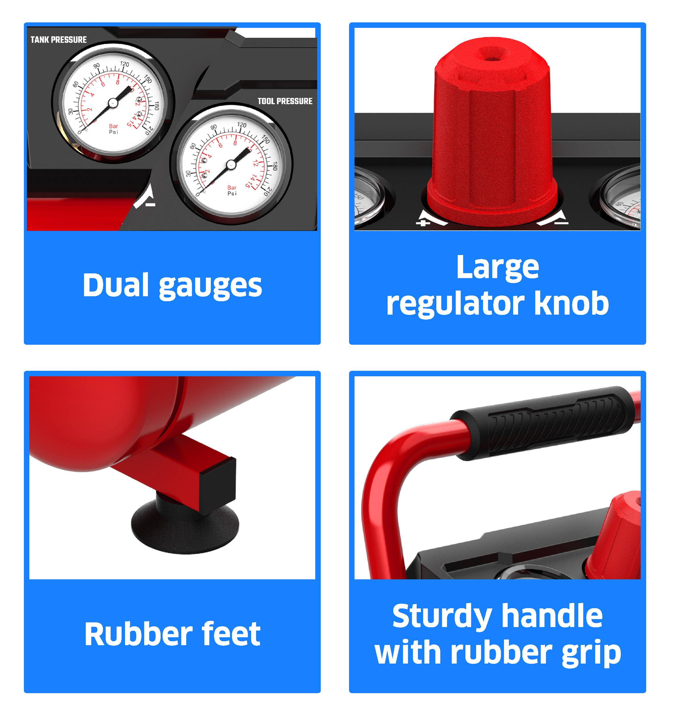 TOOLCRAFT Druckluft-Kompressor 7.5l 8 bar