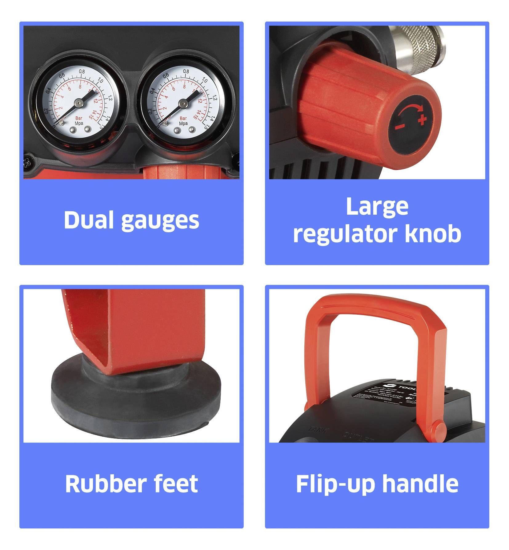 TOOLCRAFT Druckluft-Kompressor 11l 8 bar