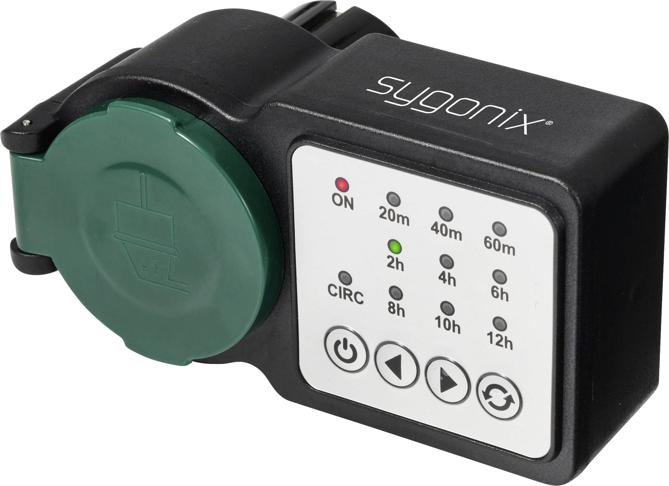 Sygonix SY-6786456 Countdown Timer analog Tagesprogramm 3680 W IP44 Dauerbetrieb, Countdown-Funktio