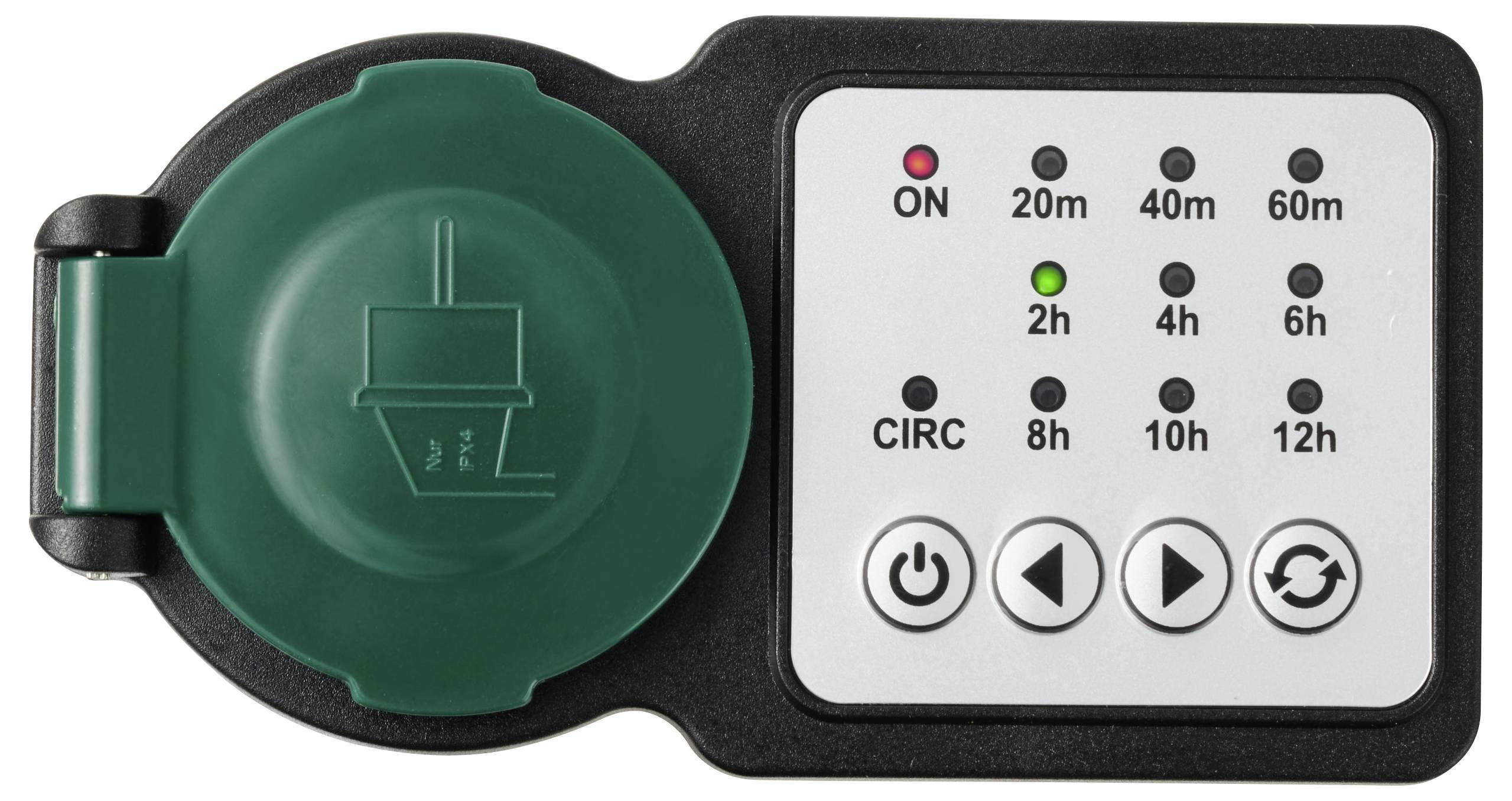 Sygonix SY-6786456 Countdown Timer analog Tagesprogramm 3680W IP44 Dauerbetrieb, Countdown-Funktion, START/STOPP-Funktion