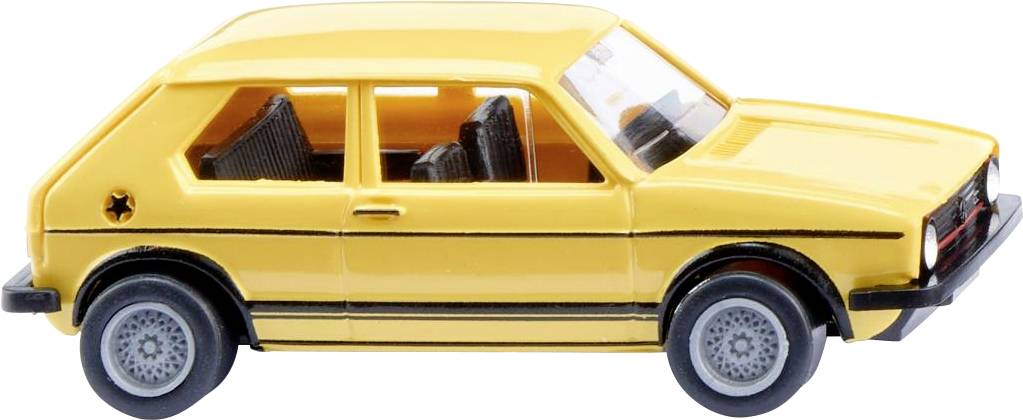 Wiking 004505 H0 PKW Modell Volkswagen Golf I GTI, lemongelb